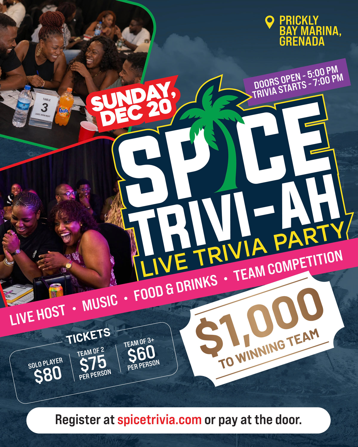 Spice Trivia Live Party | December 20, 2026